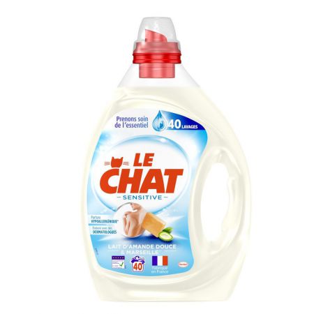 le chat sensitive lait d amande douce et marseille 40 lavages 