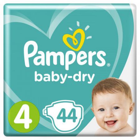 pampers baby dry 4 44 pieces 