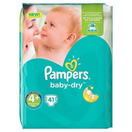 pampers baby dry 4 41 pieces 