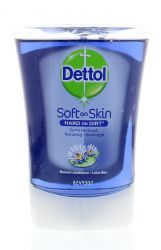 recharge machine automatique dettol savon main lotus bleu 