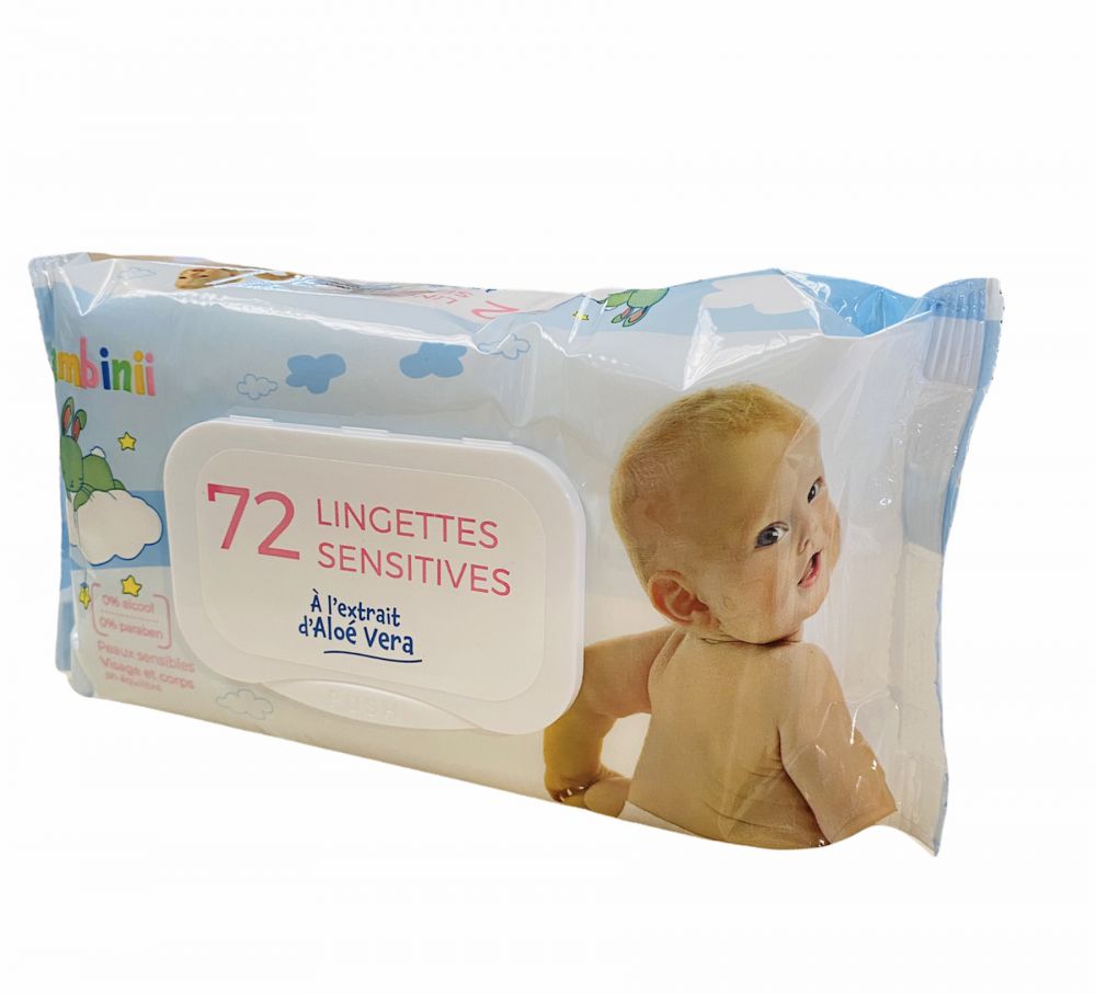 Boite de 72 Lingettes Visage et Corps - OE Baby Originel