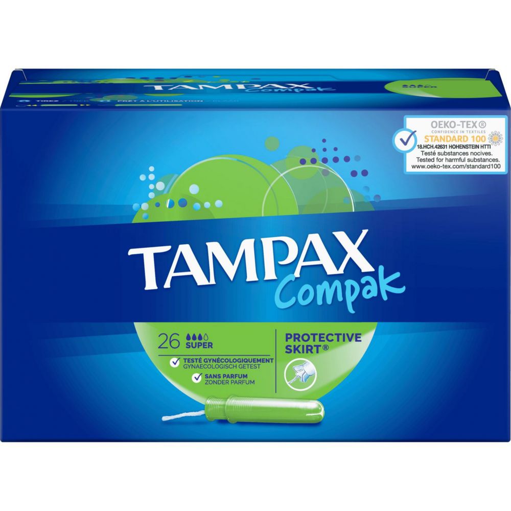 Always Tampax Compak Tampons Avec Applicateur, Super, 24 unités :  : Hygiène et Santé