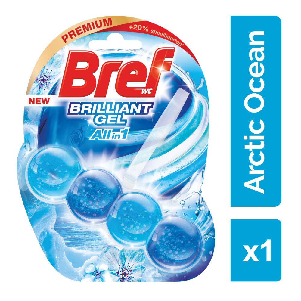 Bloc Wc Brilliant Gel Fraîcheur Polaire BREF WC : le bloc de 42g à