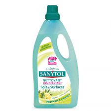 sanytol nettoyant sols surfaces desinfectant citron feuilles d olivier 