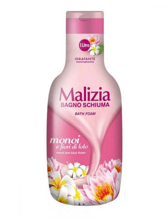 malizia bain moussant monoi lotus 