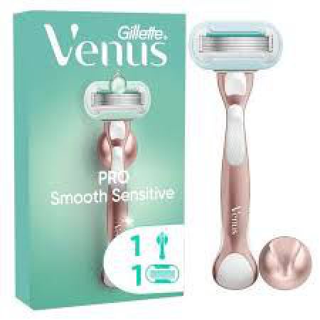 gilette venus 3 smooth sensitive 2 lames rose 