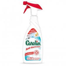 carolin spray 650 ml anti bacterien degraissant 