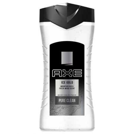 axe ice gold pure clean gel douche 250ml 