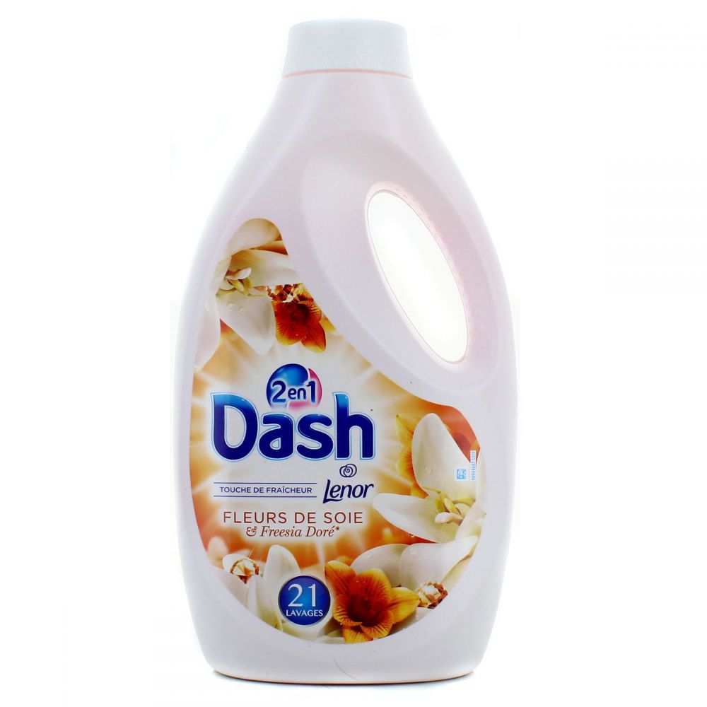 Promo Dash lessive liquide 2 en 1 touche de fraîcheur lenor