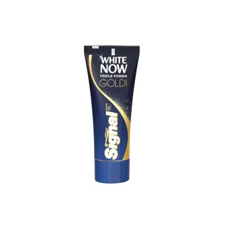 signal white now triple power dentrifrice  