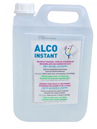 alco instant desinfectant traitement hygienique des mains et de la peau 5l 