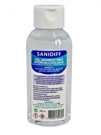 sanidiff gel desinfectant hydroalcoolique 