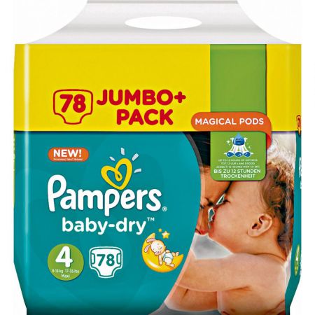pampers baby dry t4 78pcs 9 14kg 