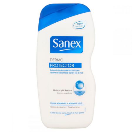 sanex creme douche peaux normales 500ml dermo protector 
