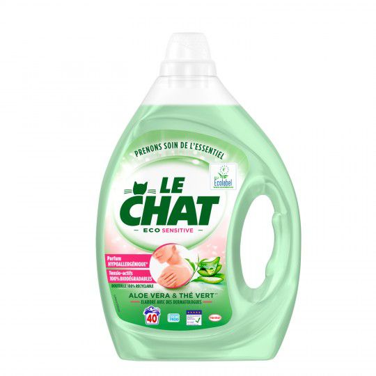 Le Chat Lessive liquide ECO SENSITIVE Aloe Vera