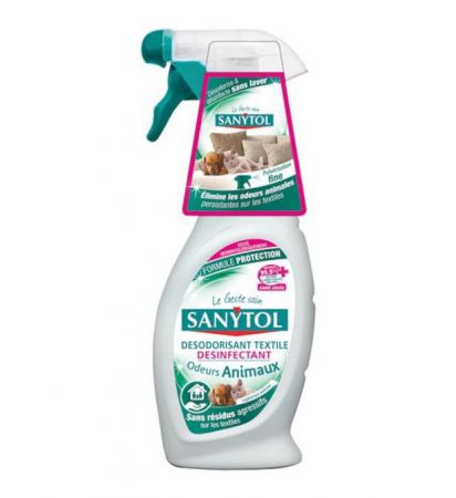 spray 500ml special odeurs animaux sanytol 